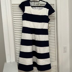 Stripped work dress